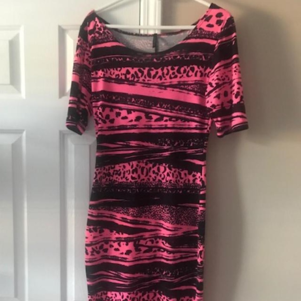 Goodtime USA Black & Pink Bodycon Dress